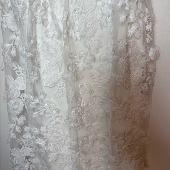 Lulu's Ivory Floral Formal Dress Small - Picture 4 of 7